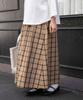 Research Skirt Check Gathered Skirt for Women GUNCLUB 1 [Urban Doors] FORK&SPOON DF36-25V029