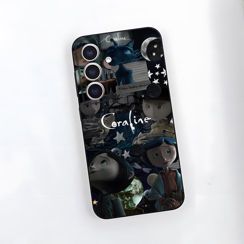 Anime C-Coraline Phone Case For Samsung A25 A13 A33 5G A54 A36 A35 A56 A52 A14 Shockproof Soft Cover