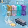 7-Day Round Petal Pill Box: Compact 7-Grid Medicine Organizer for Travel