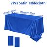 Rechteckiger Tischdecke Satin Tischdecke Helle Glatte Weiß Rosa Einfarbig Tischabdeckung Hochzeitsfeier Zubehör Tischdekorationen