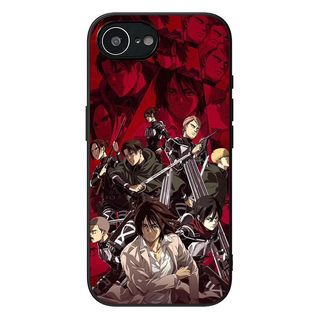 Eren Jaeger Levi Attack on titan Phone Cover for Apple iPhone 16 17 Air 14 15 Pro Max Plus 16+ 16E 14+ ProMax Protective Case