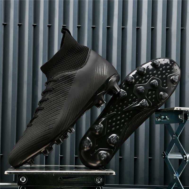High-top Adult Football Shoes Men's and Women's TF Broken Nails Artificial Turf AG Long Nails Student Training Shoes