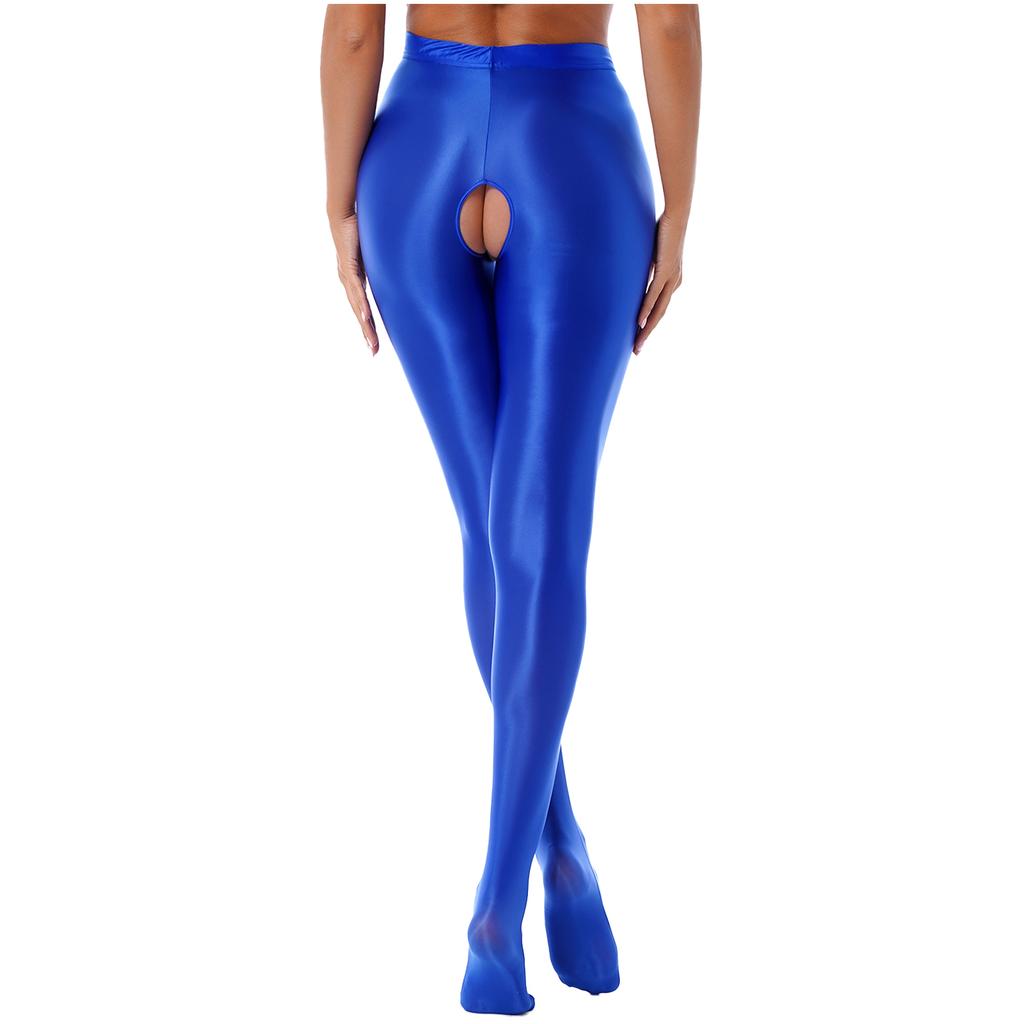 Dame-tights med høy midje skinnende strømpebukse Strømper Leggings