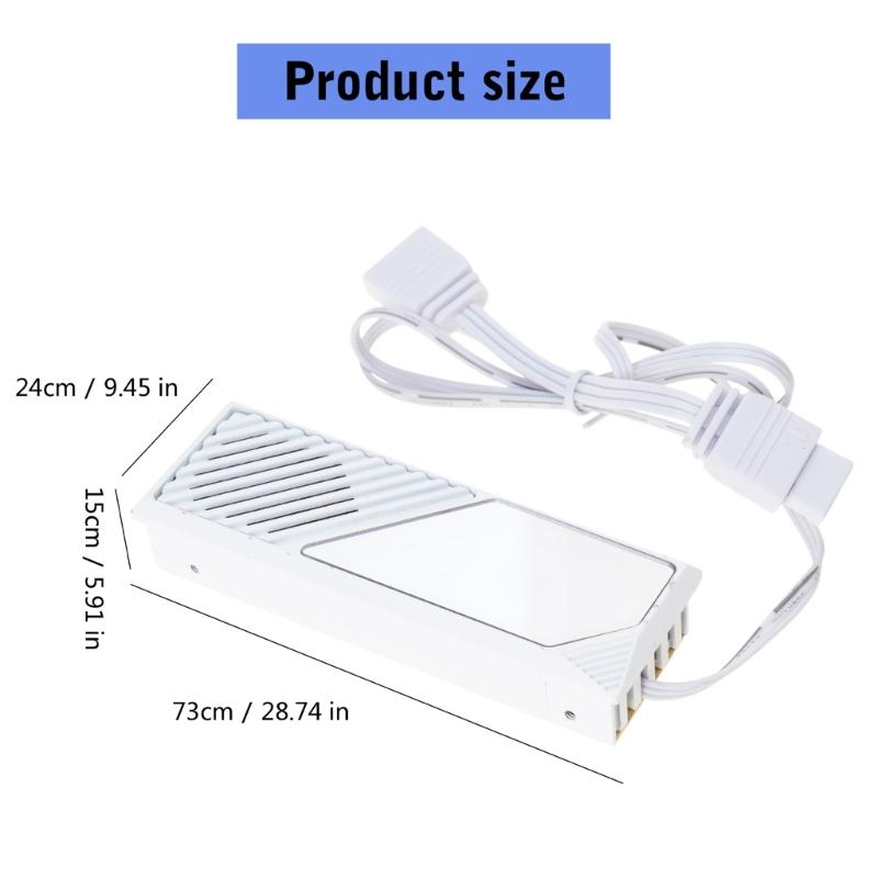 ARGB M.2 Heatsink SSDs Heat Sink with Thermals Pad, Aluminum 2280 M.2 5V 3Pin Addressables ARGB Sync NVME Heatsink for M.2