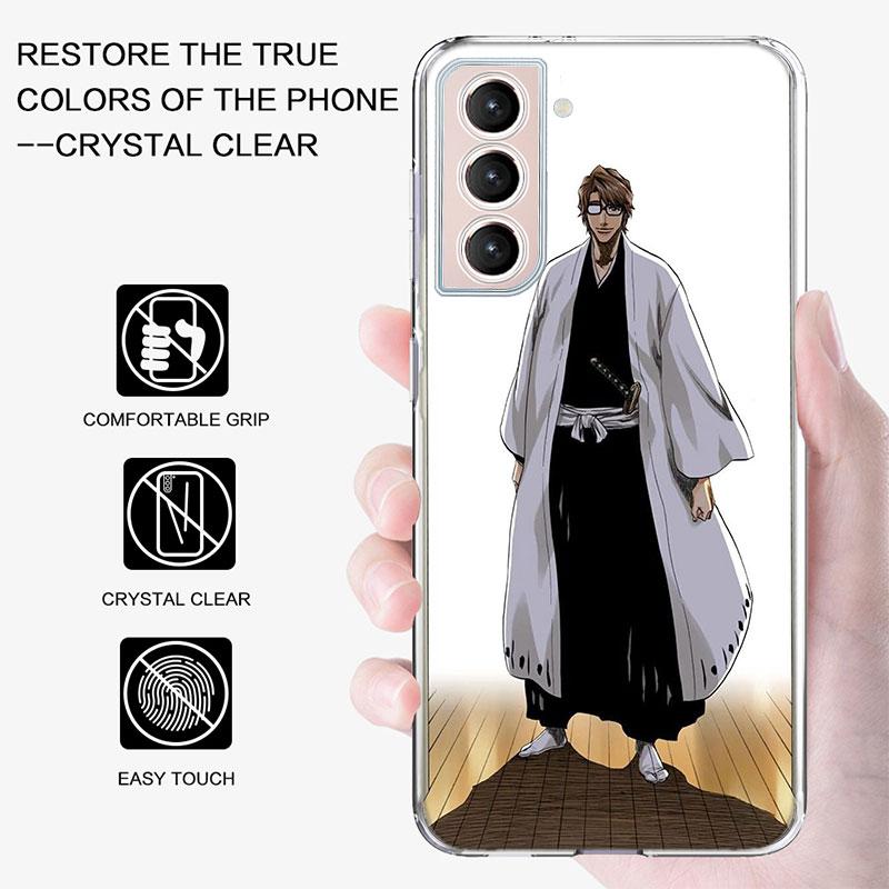 Bleach Aizen Sousuke Phone Case For Samsung A16 A26 A36 A56 A17 A15 A25 A35 A55 A14 A24 A34 A54 A04S A05S Galaxy Note 20 10 9 8