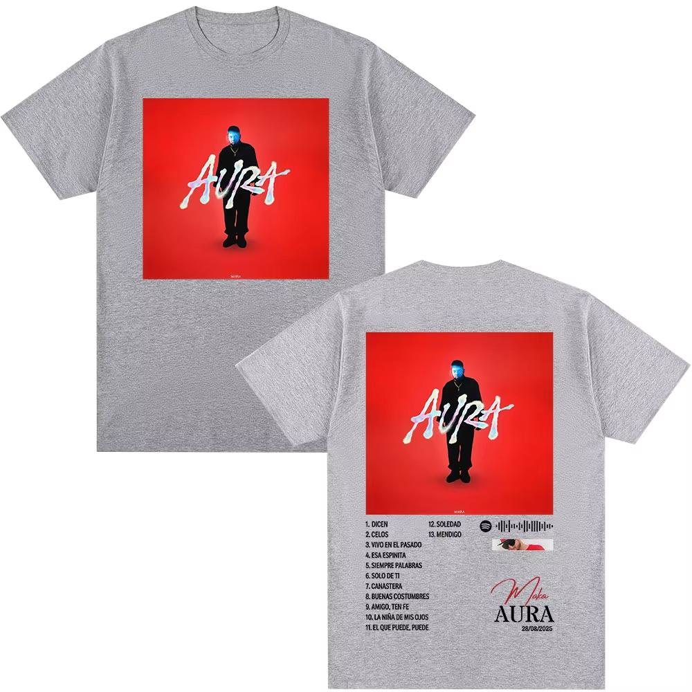 Rapper Maka Aura 2025 Tour Graphic T Shirts Men's Women Fashion Vintage T-shirts Casual Cotton Short Sleeve T Shirts Streetwear