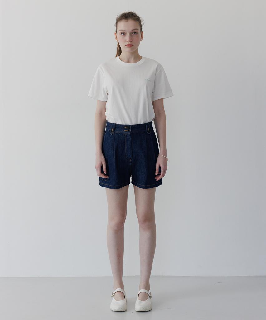 TTUDEMENT Floral Motif T-Shirt Ivory