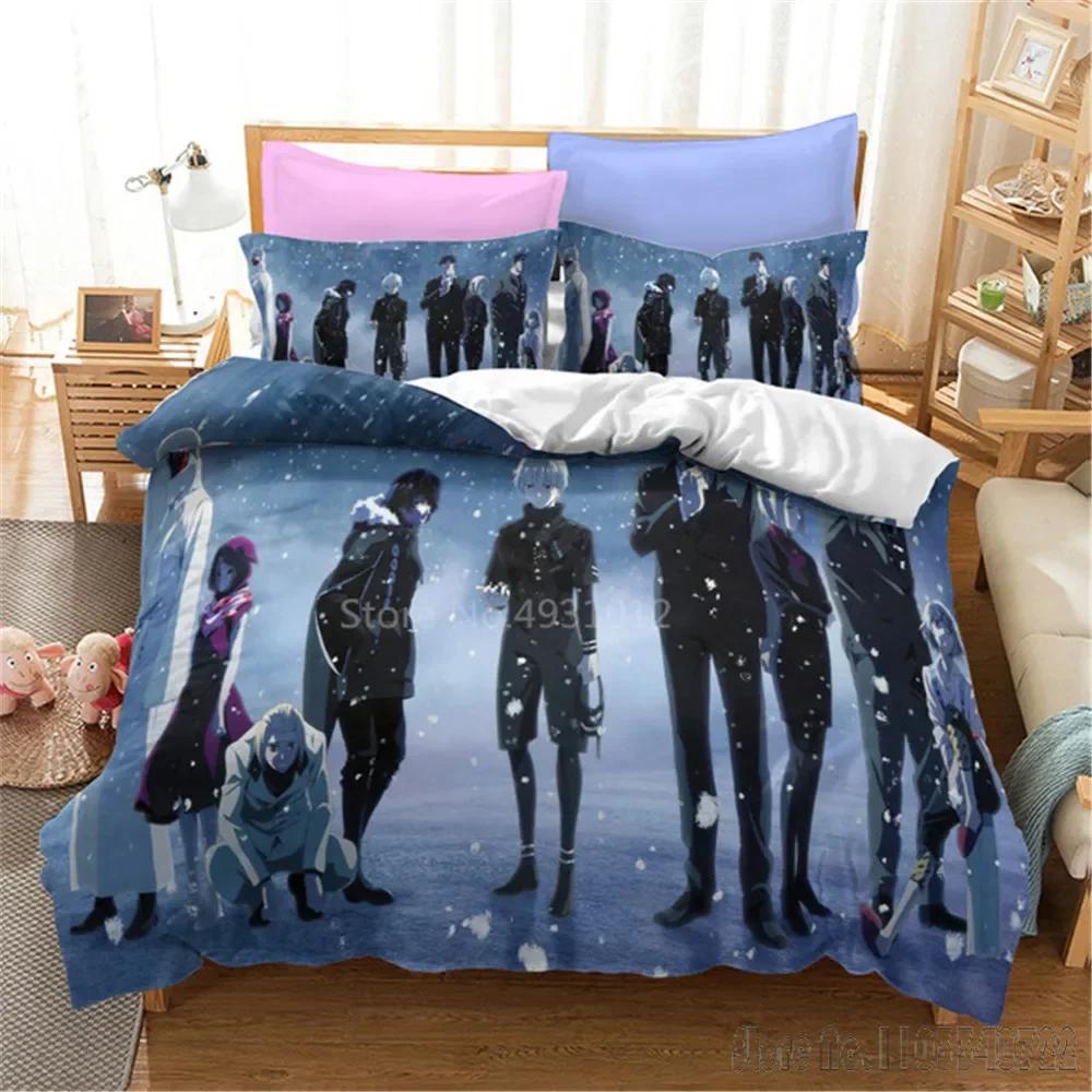 Admire 3D Tokyo Ghoul Cartoon Duvet Cover Set HD Comforter Cover for Kids Bedding Sets Bedclothes Bedroom Decor
