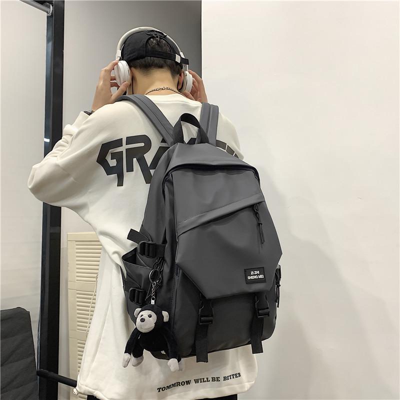 

Vintage-Style Trendy Backpack for College Students - Versatile and Simple Korean Style for Men and Women Single Bag