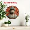 Metal Wall Art Buddha Lotus Plaque Home Office Garden Decor