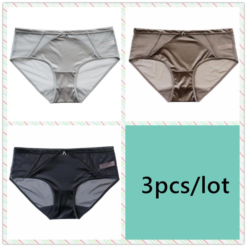 Underwear Mesh Women Low Waist Briefs Breathable Comfortable Panties Female