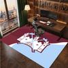 West Ham United Football Print Crystal Velvet Rug, Comfortable Water Absorbent Non Slip Indoor Floor Carpet