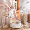 Plastic Food Storage Containers With Sealed Lids And Measuring Cup For Kitchen Rice Cereal Dry Food