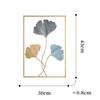 Nordic Vintage Metal Ginkgo Leaf Iron Wall Hanging Photo Frame Art Home Living Room Background Wall Decoration Accessories