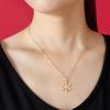 Accessories Christmas Element Necklace New Year'S Snowflake Creative Simple Personalized Stud Earrings Necklace Set
