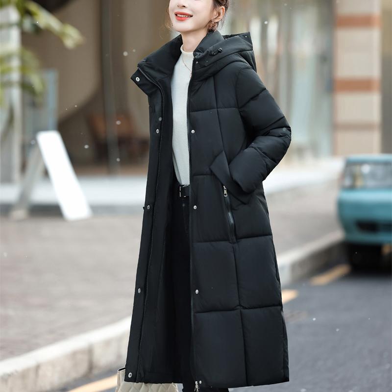 Fashion Woman Long Coat Winter Jackets Hooded Elegant Loose Thick Warm Plus Size Women's Parkas