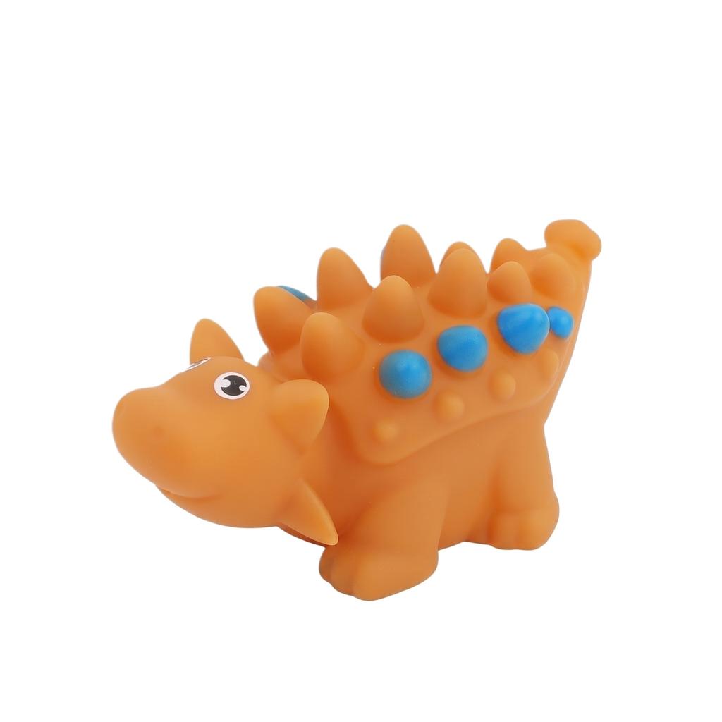 Dinosaur Animal Squeeze Toy Soft Vinyl Squeaky Bath Figure for Kids Desk Decoration and Stress Relief Play