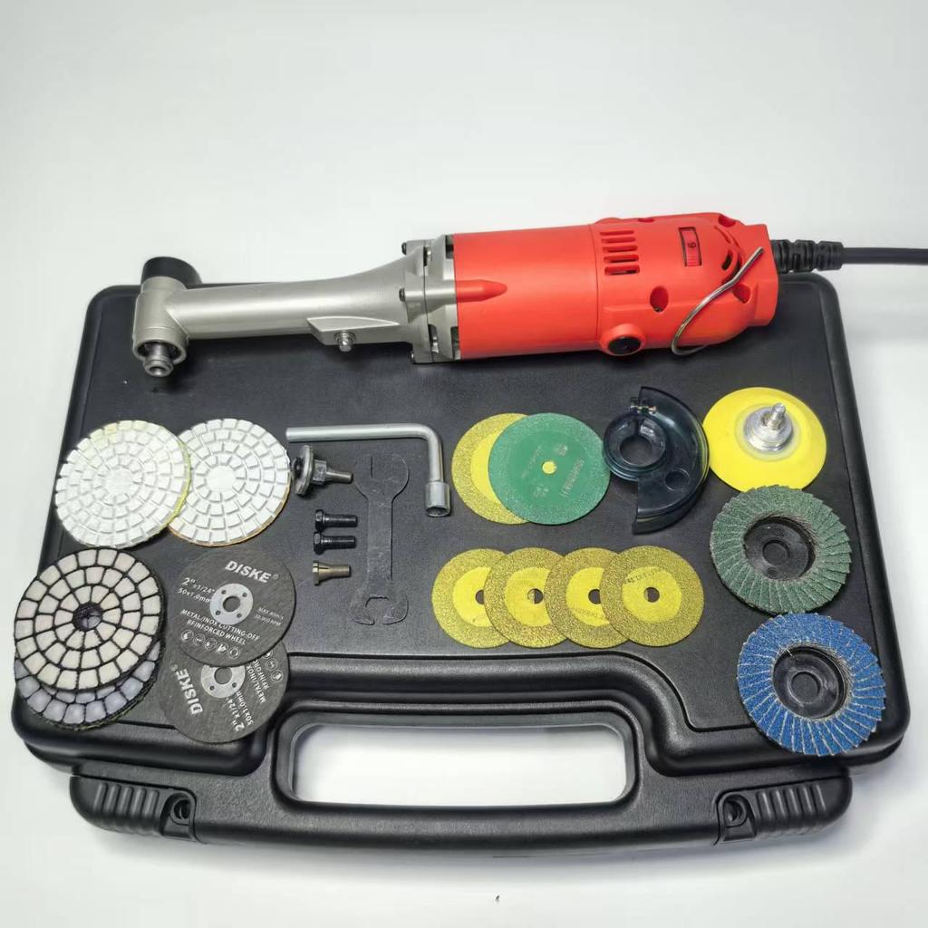 90-Degree Multifunctional Electric Grinder: Seam Polishing, Tile Slotting, and Speed-Control Elbow Tool.