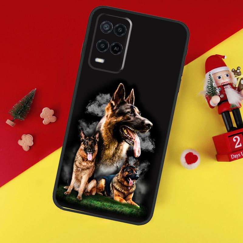 German Shepherd Dog Case For Oppo A94 A74 A54 A60 A40 A80 A16 A76 A96 A98 A58 A78 A18 A38 A57 A17 A15 A5 A6 Pro
