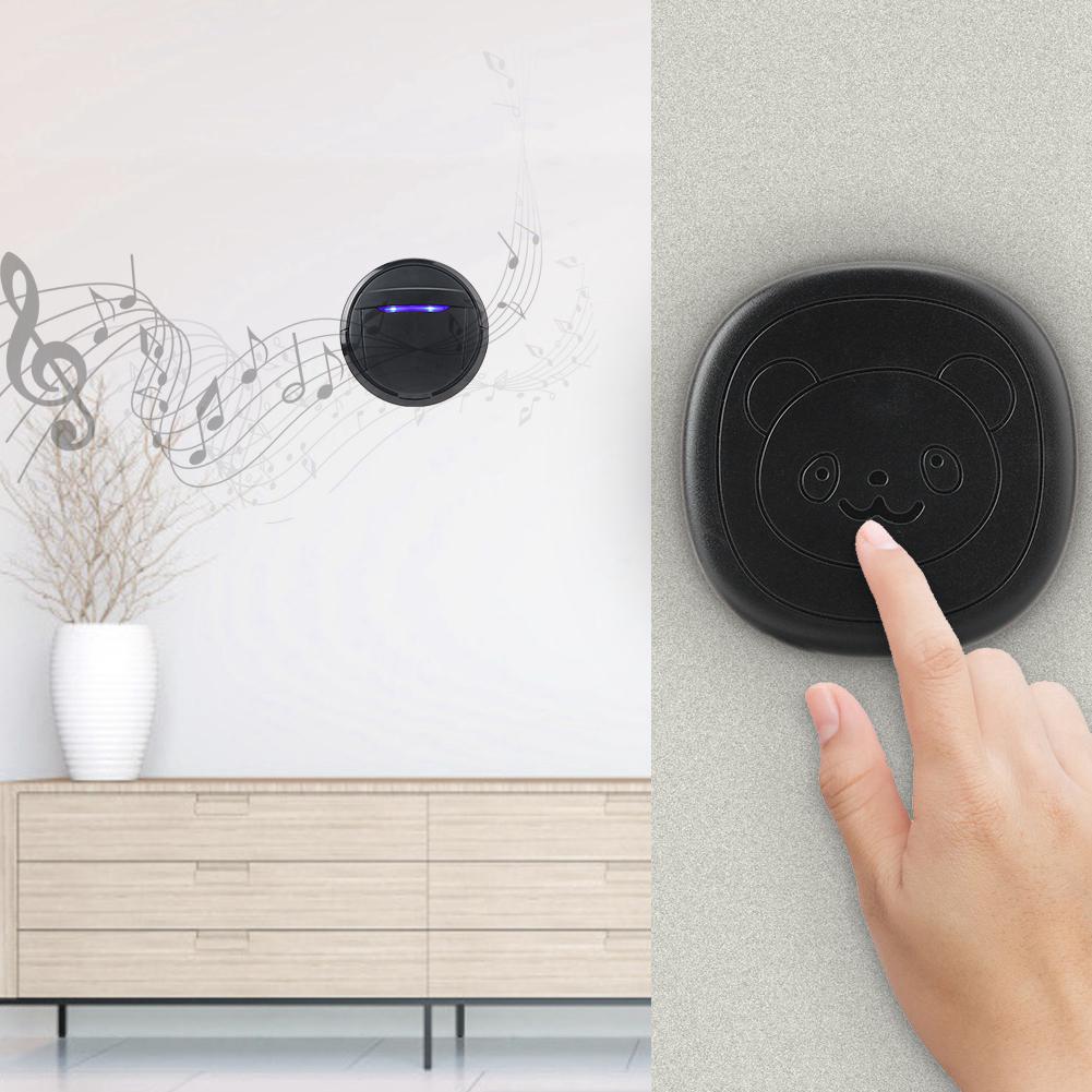Wireless Waterproof Touch Button Dog Door Bell SOS Caller 1 Transmitter 1 Receiver