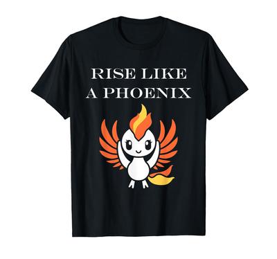 Humor Fênix Animais Simples Pássaro de Fogo Ascensão Fênix Camiseta