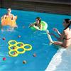 Jeux et jouets de piscine, jeu de lancer flottant pour piscine/plage d'été avec 12 balles colorées à lancer, 12 pièces (A)