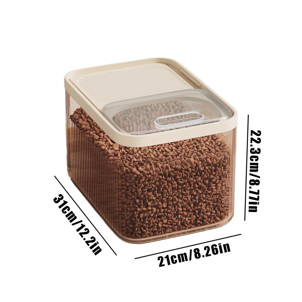 

Pet Food Storage 10l Animal Food Storage Containers Feeding Station Pet Supplies for Rice Flour Grain Beans Treat Bird Cereal прозрачный