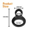 10Pcs Black O Rings Motorcycle Trailer Tie Down Anchors Hooks Stainless Steel For Secure Cargo Transport