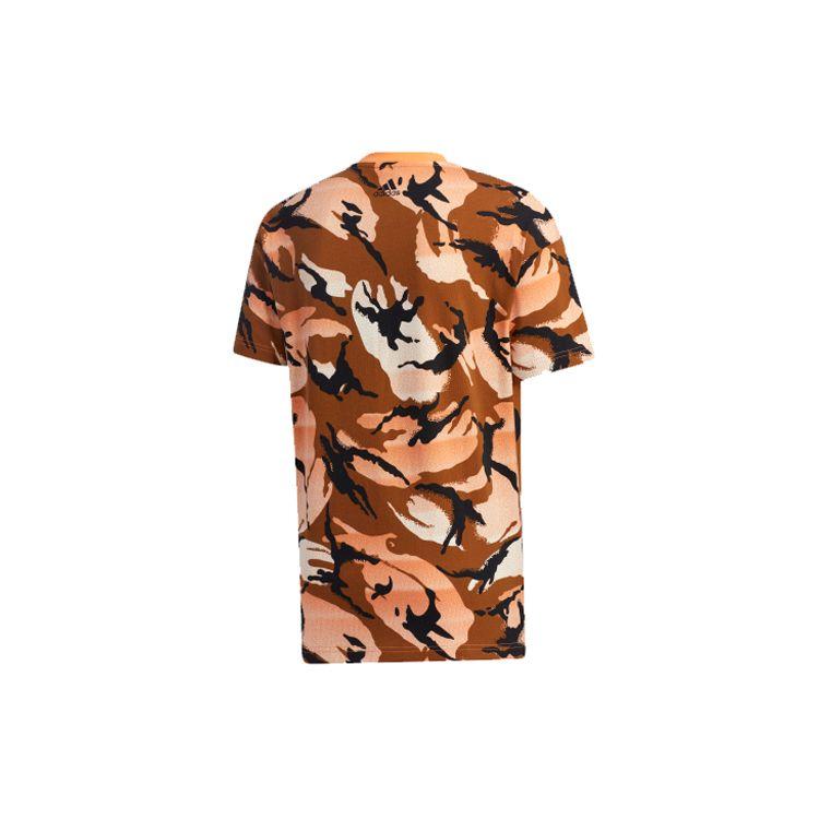 Adidas Ultraboost GFX T AOP Camouflage Print Short Sleeve T-Shirt Men Tops Orange GP0884