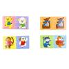 DJECO Domino Little Friends Picture Matching Game Educational Game Domino Play Card Game Shiritori Numbers Picture Linking Montessori Ages 6