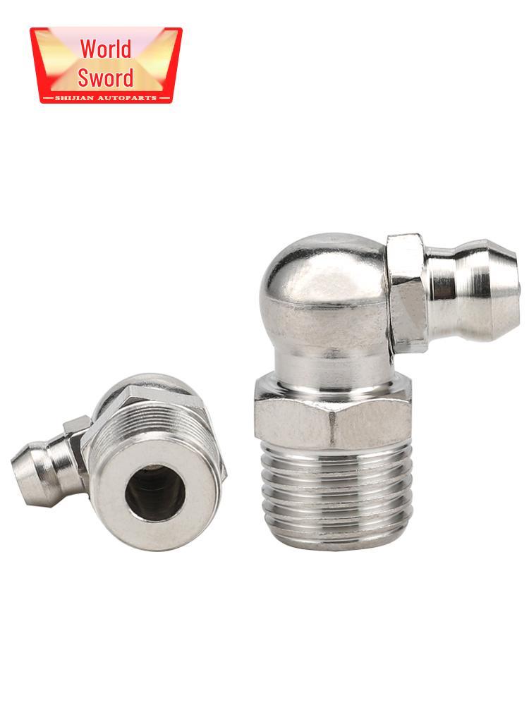 45°/90° Bent Stainless Steel 304 Grease Nipple Fitting, Assortment of 6/8/10/12mm