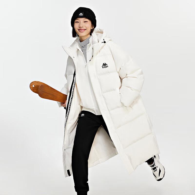 Kappa Unisex Retro Hooded Mid-Length Down Jacket