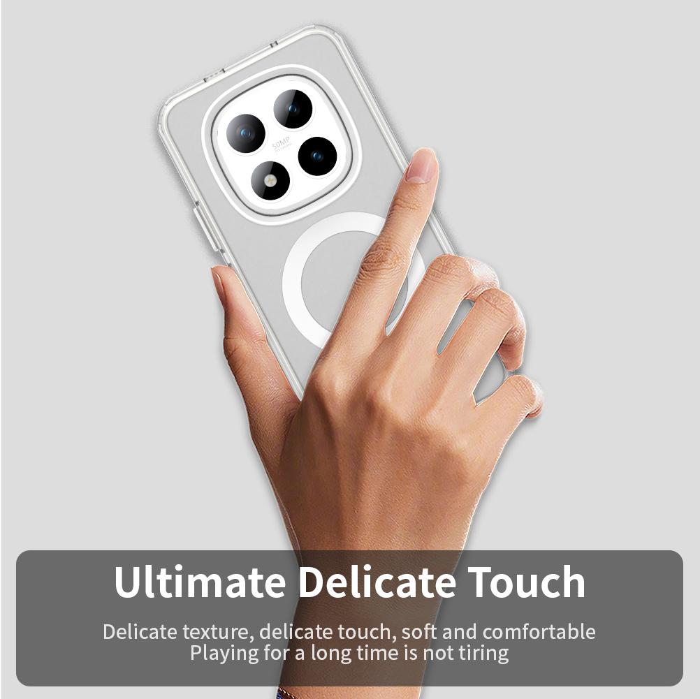 For Redmi Note 15 5G Case Magnetic Wireless Charge Funda Redmi Note 15 Pro Coque Matte Translucent PC Back Cover Redmi Note 15