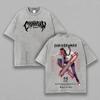 Denji Chainsaw Man Anime Clothing Men Women Oversized T-shirts Short Sleeve Washed T Shirt Vintage Cotton Tshirt Harajuku Tops