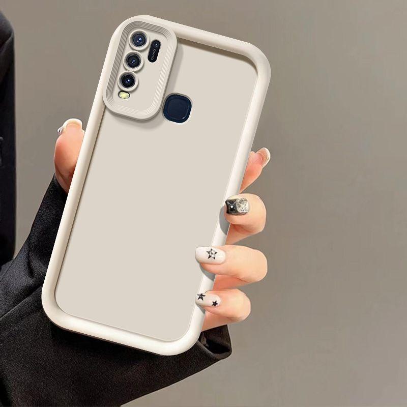 Für vivo Y30 4G Hülle VIVO Y30i Handyhülle VIVO Y30 4G Sturzprävention Luxus Candy Matt Weiche Hülle