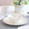 New Chinese Style Gold Rim Bone China Dinnerware Set