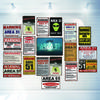 Area 51 Warninng No Trespassing  Retro Metal Sign  Wall kitchen  Home Art Vintage Decor Metal Poster 30X20CM DU-2853