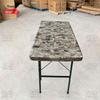 Gengtu Outdoor Folding Blow-Molded Table (120x60cm) with Tablecloth