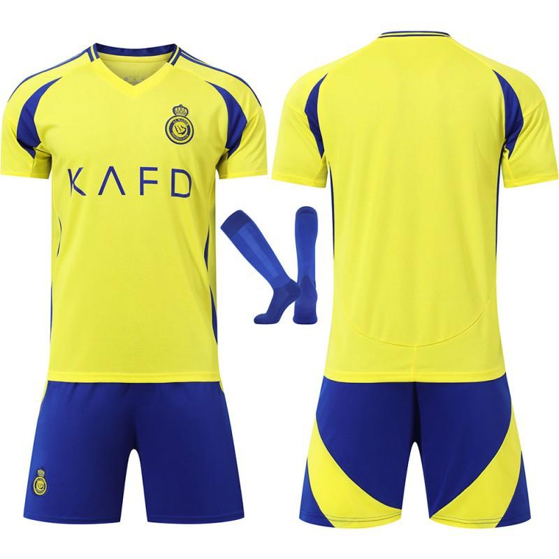 2425 Riyadh Victory Jersey No. 7 C Ronaldo 10 Manet Adult Children's Men's Women's Football Uniform Set New Edition