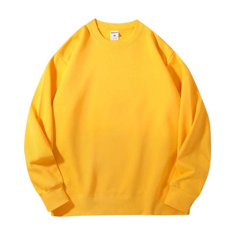 Mens and Women Autumn Solid Color Sweatshirt Long-Sleeve Lightweight Terry Sweatshirt Casual Workout Pullover Shirt Tops for Women and Men