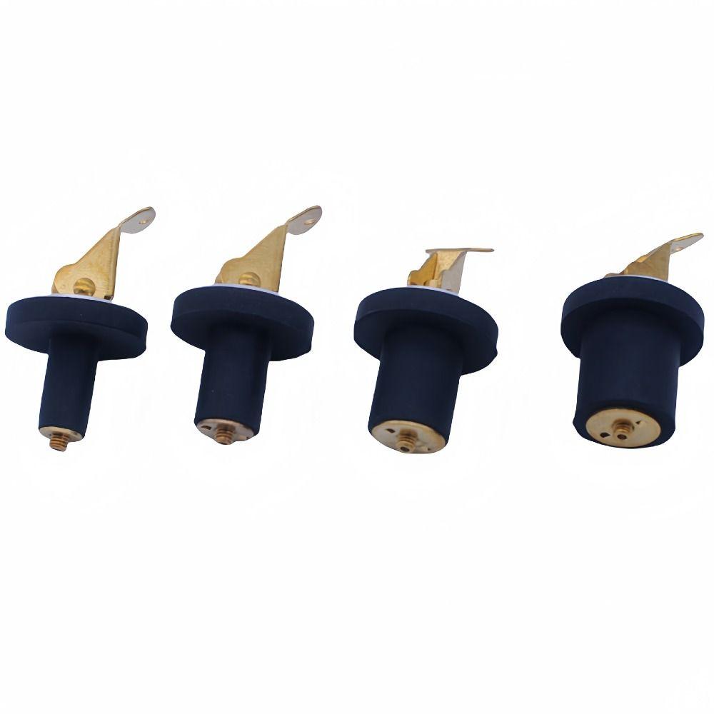 Marine Compression Drain Plug Boat Accessories Brass Screw Type Plug Durable Rubber Seal Plug