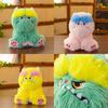 Adorable Long-haired Monster Plush Pillow For Girls Cute Sofa Toy In Soft Colors