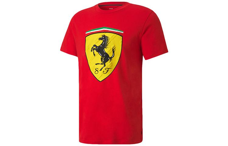 PUMA T Shirts Men s Race Red Crew Neck Moderate Straight Fit 597956-01 S