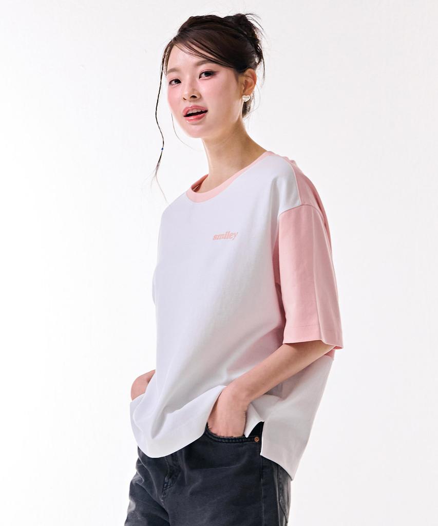 CHASECULT Women'S Color Block Short Sleeve T-Shirt-Dbrg5892D0P