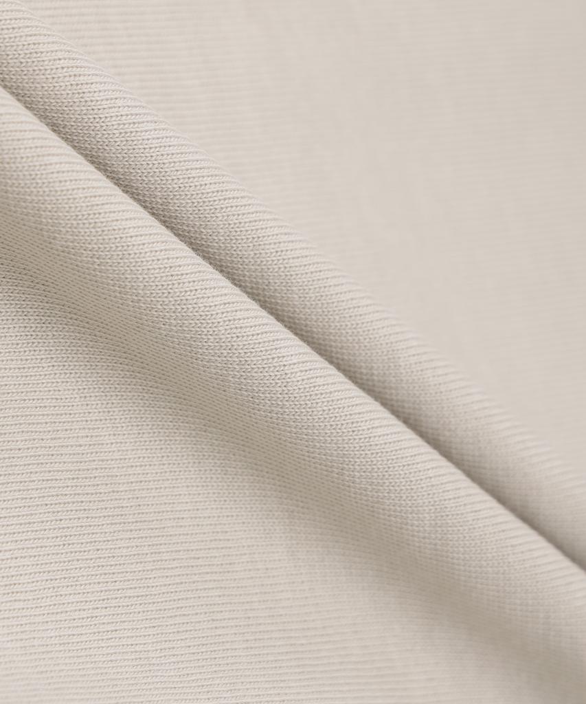 247Silijeu Modulation Seam T-Shirt Light Beige (B Type)