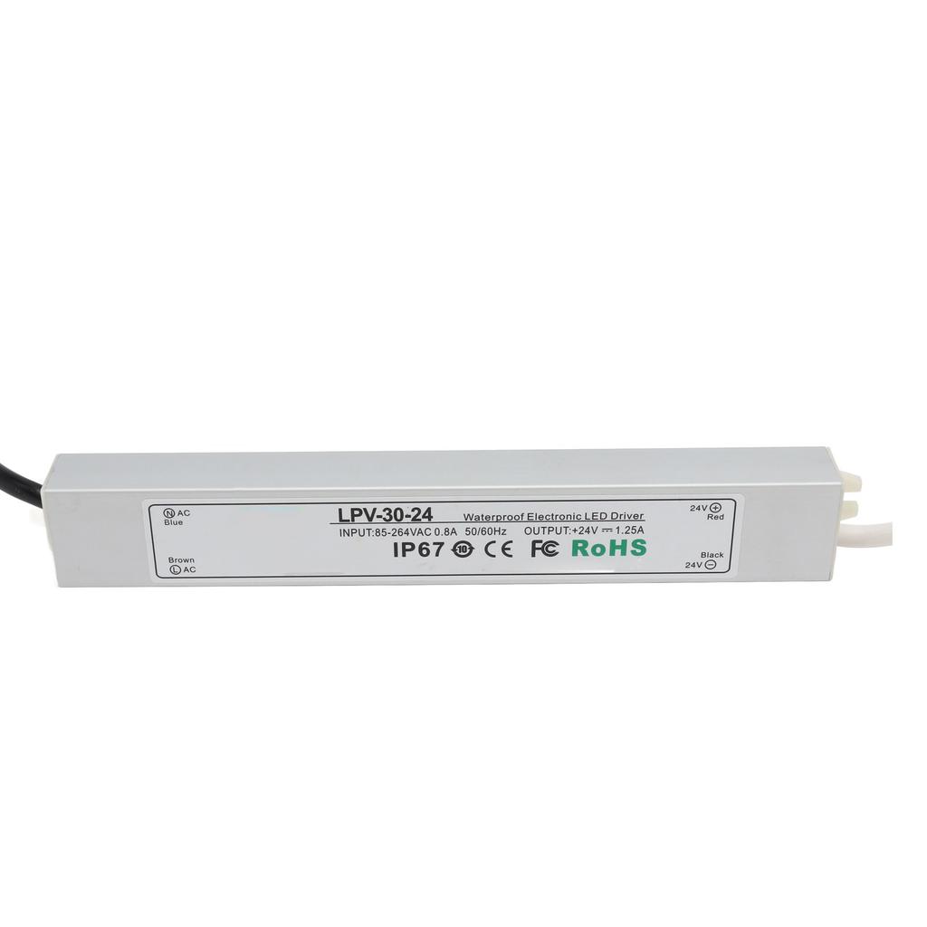 LED Driver IP67 Waterproof 24V Low Voltage Output Power Supply Transformer Adapter for Lamp Security Camera 85‑264V LPV