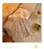 2026 Summer Korean Floral Print Doll Collar Dress for Toddlers and Young Girls - Short Sleeve Baby Dress