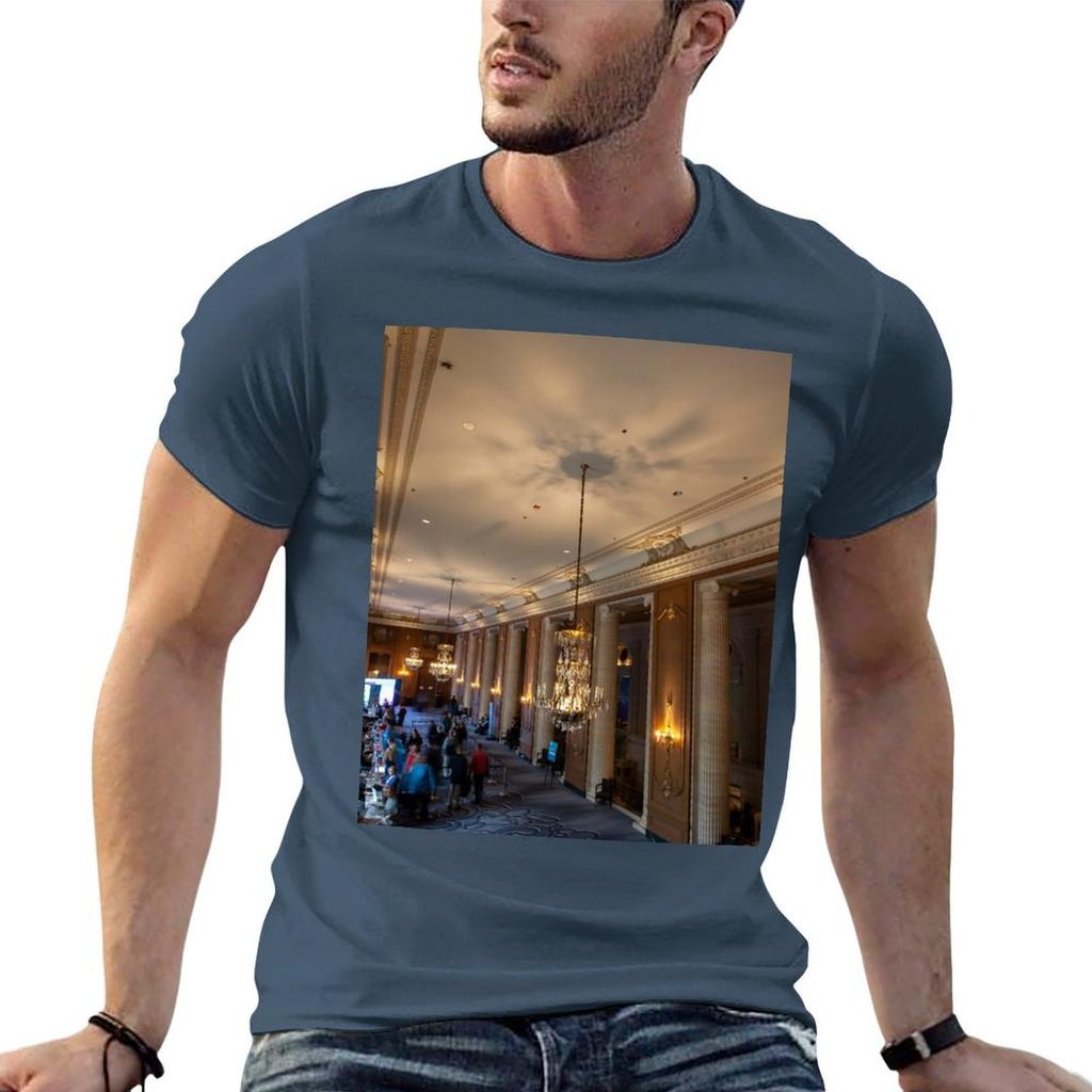 Hilton Chicago Lobby Tshirt Comfortable Workout Short Sleeve Shirt