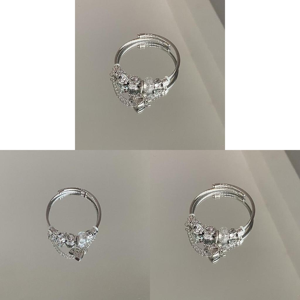 Catena Mano Cupido a Forma di Cuore con Acciaio Inossidabile e Galvanica per Donne Idee Regalo