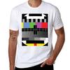 TV-testskärm T-shirt Enkel Vardaglig Kortärmad Bomulls-T-shirt